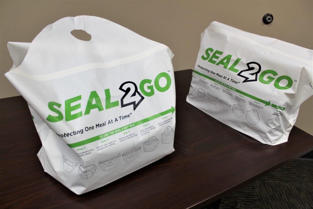Two Seal-2-Go Bags on a table